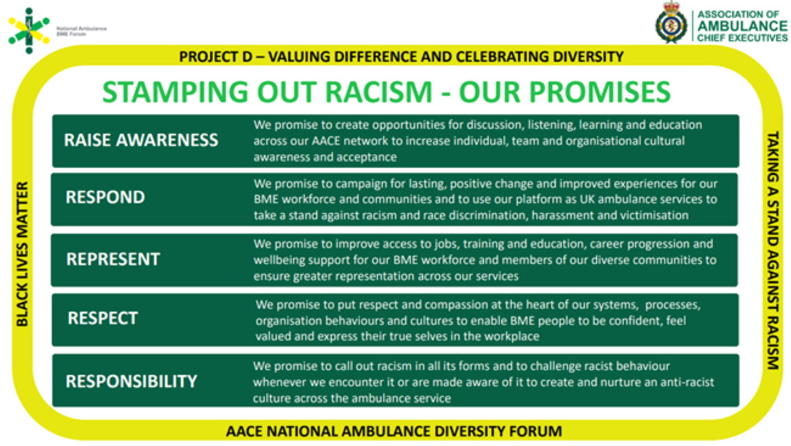 AACE Stamping out Racism promises