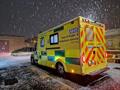 Ambulance in snow   Joanne Crotty