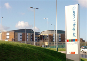 Queen's Hospital, the latest out-of-area hosptial to implement the Siren Notification Board