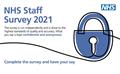 NHS Staff Survey 2021 is confidential and anonymous with padlock image