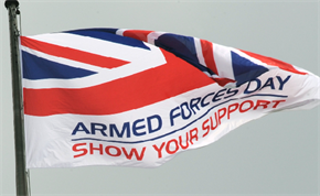 Armed forces day show your support. Flag flying