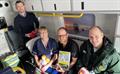James Maddocks Sarah Ecclestone Chris Eastty and James Mooney - Dementia friendly ambulance launch at Southend Hospital