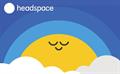 Graphic of a sun with clouds and copy that reads: Say hello to Headspace