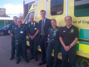 Andrew Selous MP with Trust staff