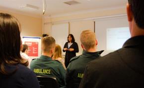 First day of student paramedic course Norwich April 2014