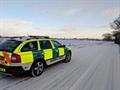 RRV in the snow in Burnham-on-Crouch