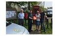 Reed Parish Council and Simon Marshall with Defib   Web